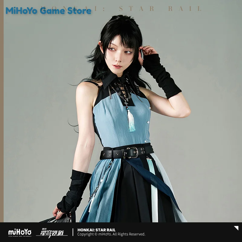 

【Оригинальные топы Feixiao MiHoYo Merch Honkai Star Rail Feixiao Theme Impression Топ без рукавов Костюм Женский Косплей Подарки