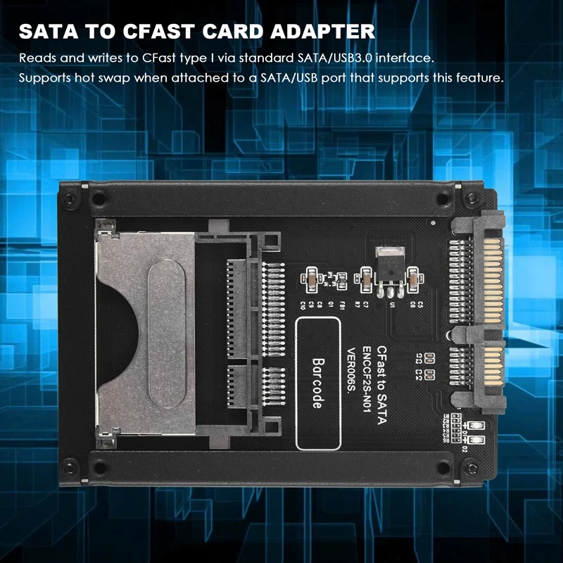 CY SATA 22 Pin To USB 3.0 To Cfast Card Adapter 2.5 Inch Hard Disk Case SSD HDD Cfast Card Reader For PC Laptop