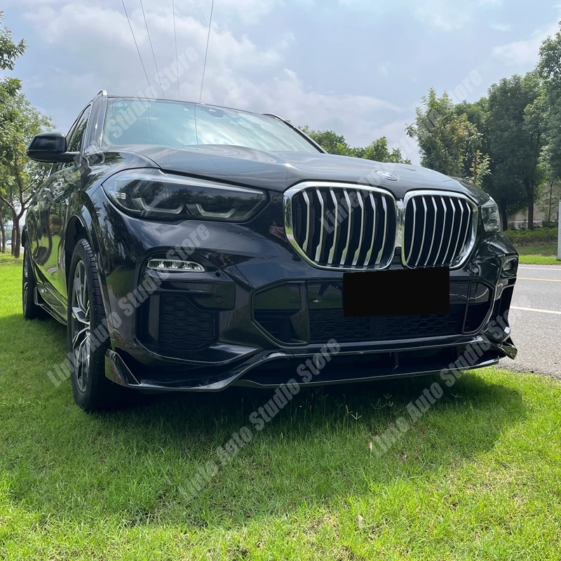 For BMW X5 G05 30i 40i 35i 30d M50 M Sport 2019-2023 Max Style Front Bumper Splitter Lip Spoiler Diffuser Cover Guard Body Kit
