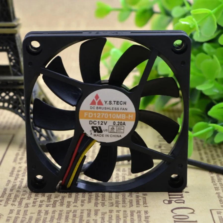 AA + for Wonsan Y.S.TECH 7010 FD127010MB-H 12V 0.20A Speed measurement, ultra-thin, cooling fan