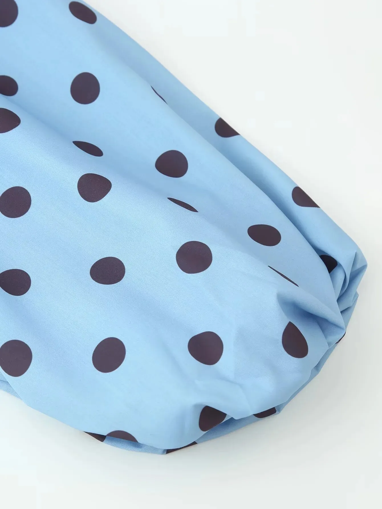 European and American style 2026 summer new style retro loose casual bow tie tie back slit polka dot shirt