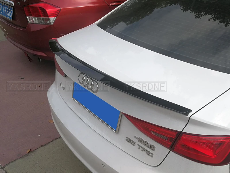 For Audi A3 S3 8v Sedan 2014 2015 2016 2017 2018 2019 2020 ABS Material Primer Color Tail Wing Decoration Rear Trunk Car Spoiler