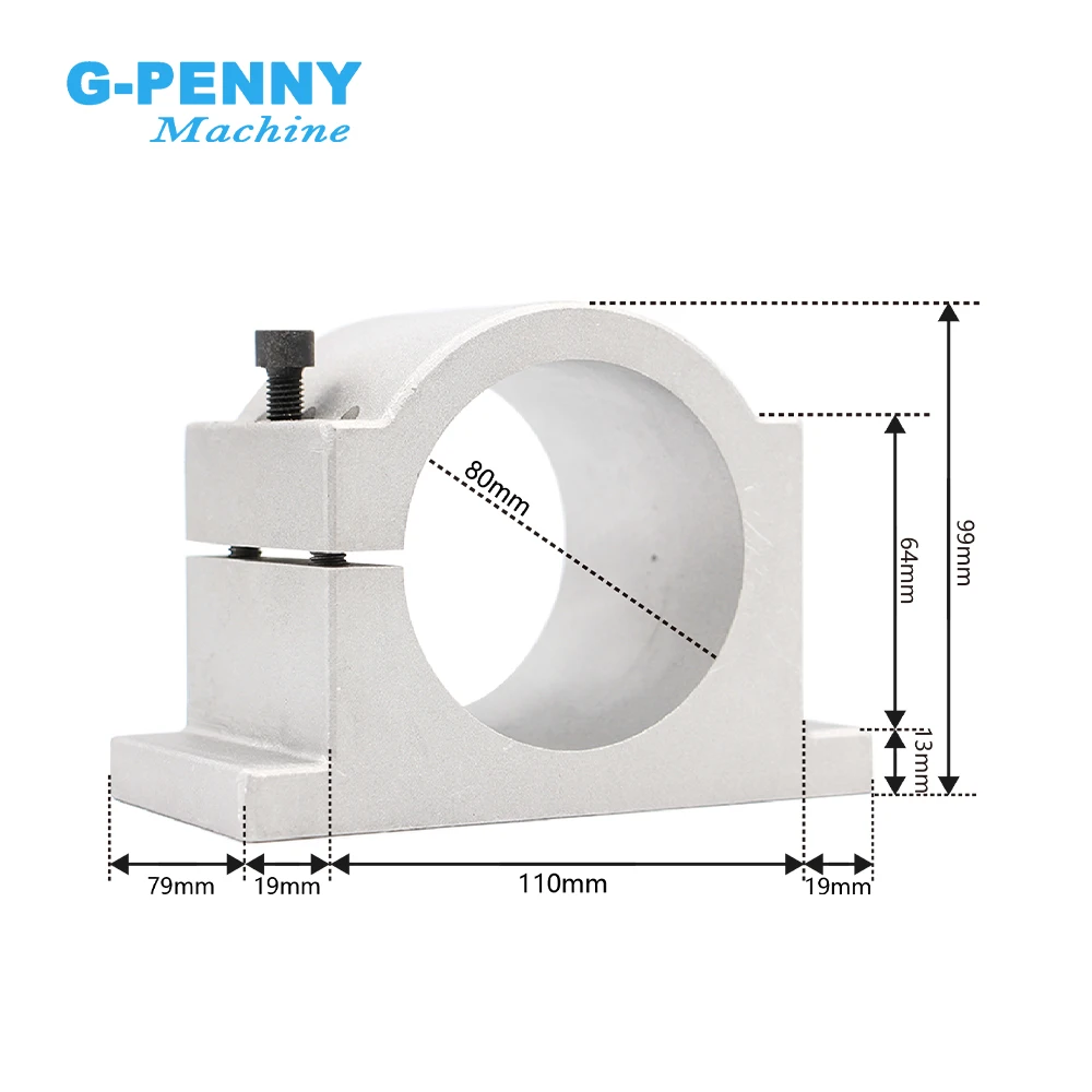 G-Penny New Arrival! 2.2kw ER20 D80 Water Cooled Spindle Bullet type 220v 380v Wood /Stone Working Water Cooling Spindle Motor