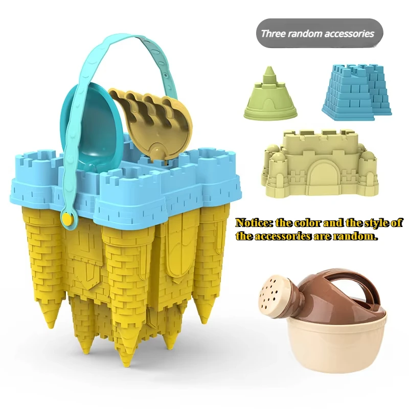 子供用のシャベルとサンドボックスのビーチセット,子供用の城のおもちゃセット,屋外の家族,楽しいギフト,夏