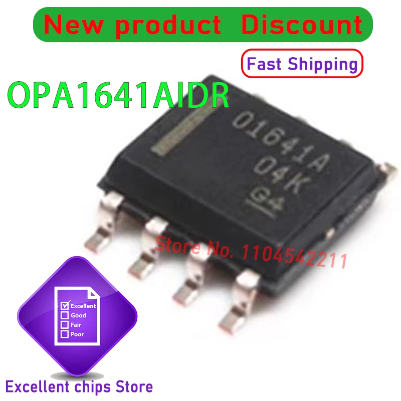 (10-50 قطعة) 100% جديد OPA1641AIDR OPA1641AID OPA1641 O1641A 01641A SOP-8 شرائح