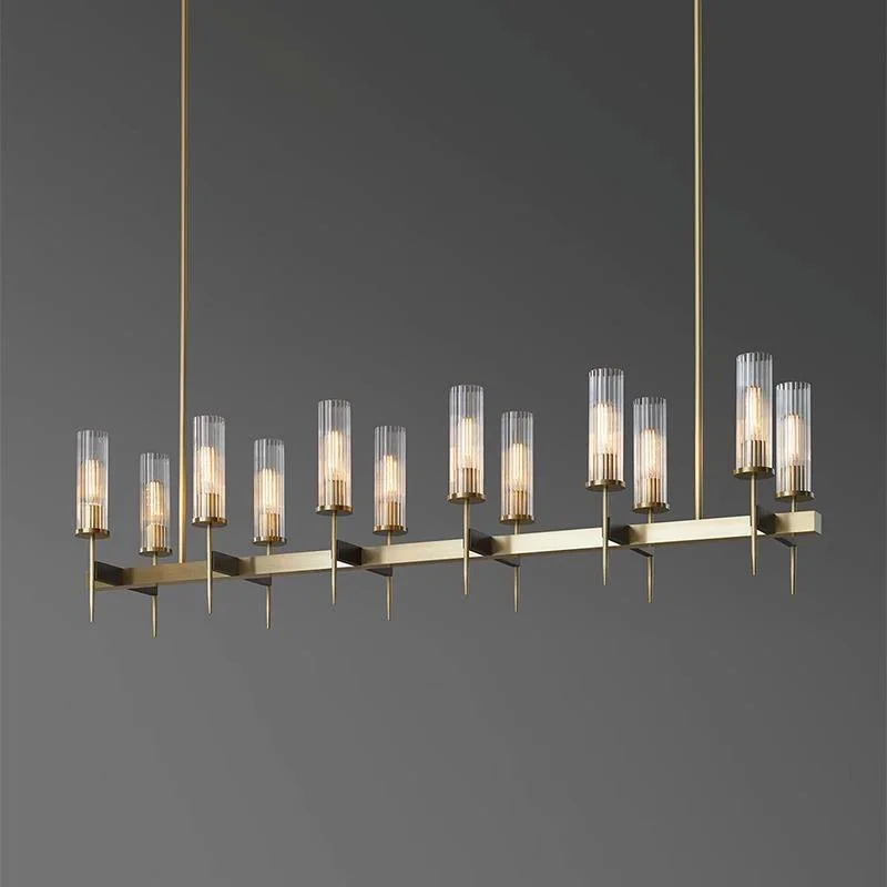 

Modern minimalist designer model room personalized restaurant hotel bar counter chandelier