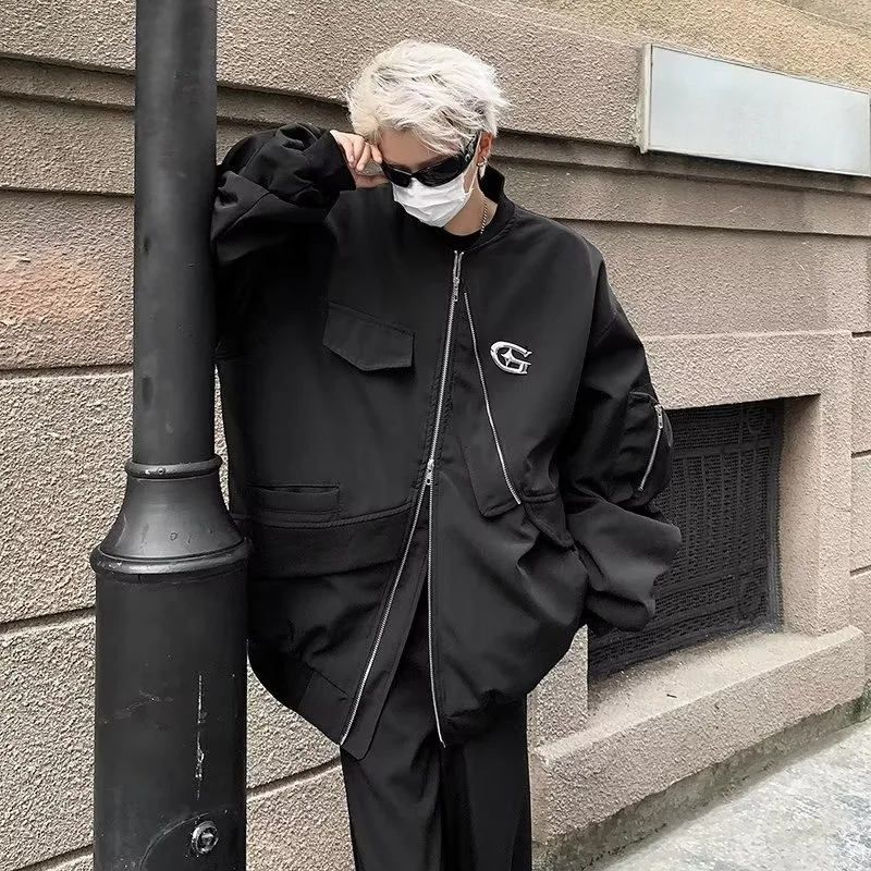 

Fall Faionable Retro Thin Jaet 250 Pou Personali Trendy Lazy Artistic Harajuku Sle Loose Fit Youthful ular Oute...