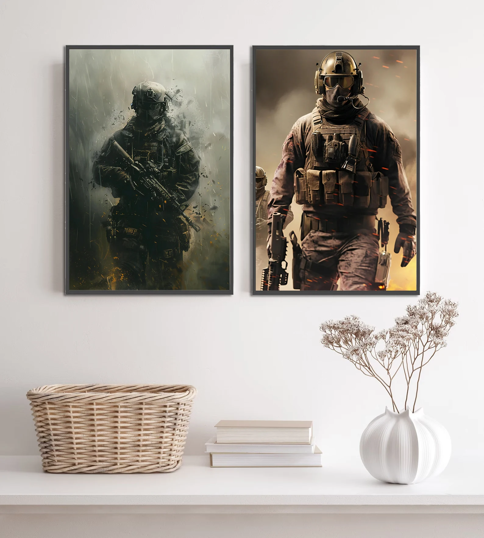 Self-adhesive Poster FPS Game Call of Duty Poster Anime Simon Riley HD Print Modern Wall Art Picture Living Room Decor Kid Gift