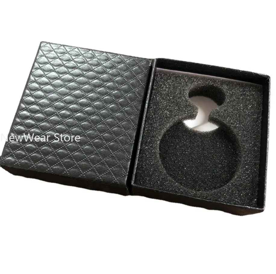Diamond Pattern Black Pocket watch box organizer luxury box men jewellery