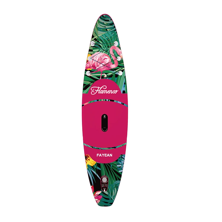 fayean one layer pink flamingo surfing paddle board stand up surfboard  inflatable sup boards