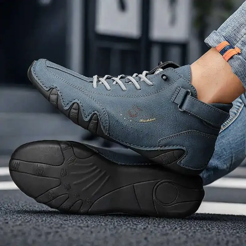 High-cut Ecoleather Men's Sneakers Black And White Basketball Tenis Originals Men's Shoes Quality Sneakers Sports Pas Cher