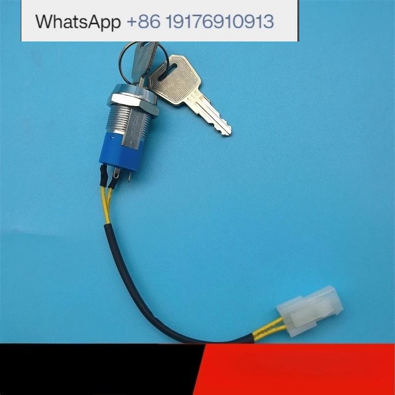 JK119 Electric Truck Key Switch Lock 190LI Forklift Accessory - Durable Electric Lock Switch for Vehicle Security