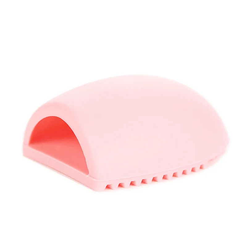 Silicone Makeup Brush Cleaner Cosmetic Cleaning Scrubber Egg Shape Mat Finger Glove Cleaning Pad Makeup Cleaning Tool