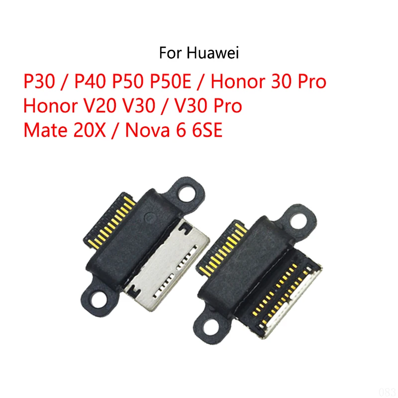 

For Huawei P30 P40 P50 P50E / Mate 20X / Honor V20 V30 30 Pro / Nova 6 6SE USB Charging Dock Charge Socket Port Jack Connector