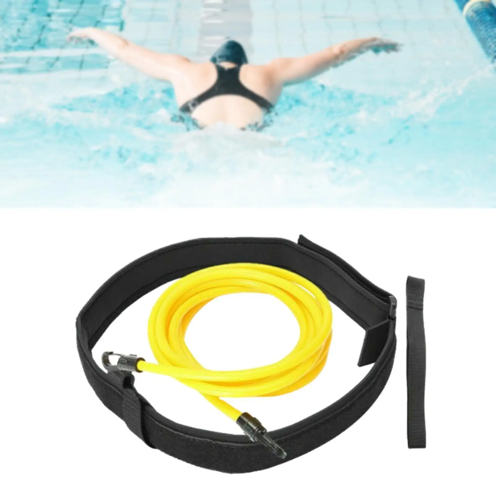 Swimming Resistance Belt 4M Swimming Belt for Beginners Women Men Athletes