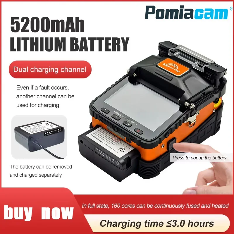 AI-6C Fiber Fusion Splicing Machine Signal Fire AI-6C/6C+ Automaticb FTTH Network Welder Tool Kit 6 Motors Signal Fire