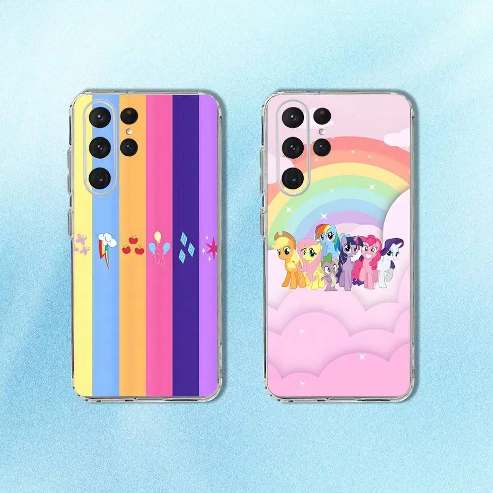 

My P-Ponys L-Little Phone Case For Samsung S24,30,21,22,23,20 FE,lite,PIus,Ultra,5G,Note,9,10 Transparent Cover