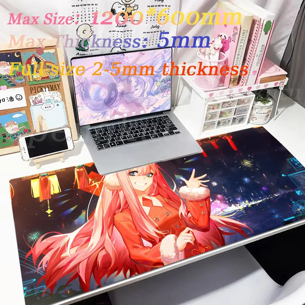 Mouse Pad Desk Non-Slip Floor mats Rubber Edge locking Gifts for girls Pink art Desk Zero_Twos accessories Mousemat