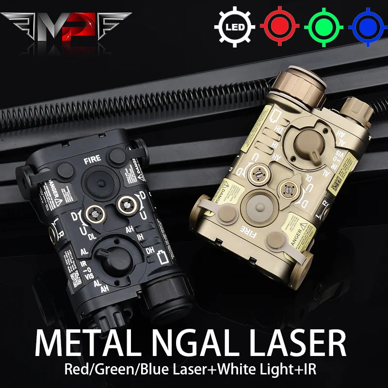 

WADSN Tactical All Metal NGAL Red Green Blue IR Laser Flashlight White LED Hunting Lamp Hunting Weapon Scout Light Accessory