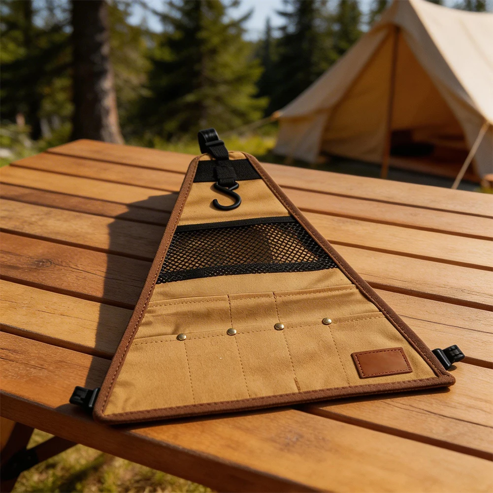 

For Camping For Barbecue Picnic Tableware Bag Beach Picnic Lightweight Design Reinforced Copper Rivets Strong Stitching