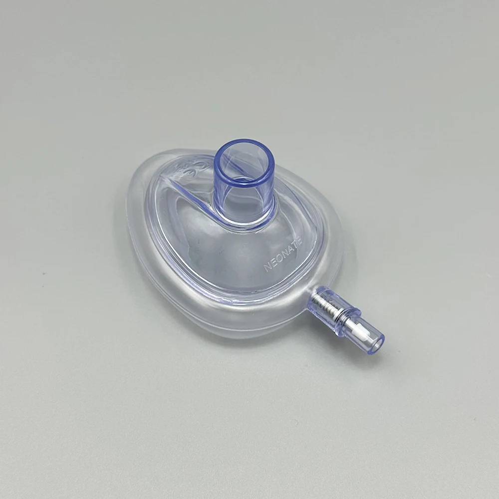 PVC Anesthesia Masks and Disposable Sterile Resuscitation Masks Suitable for Newborn and Animals of All Ages, Sizes NO.1-NO.6