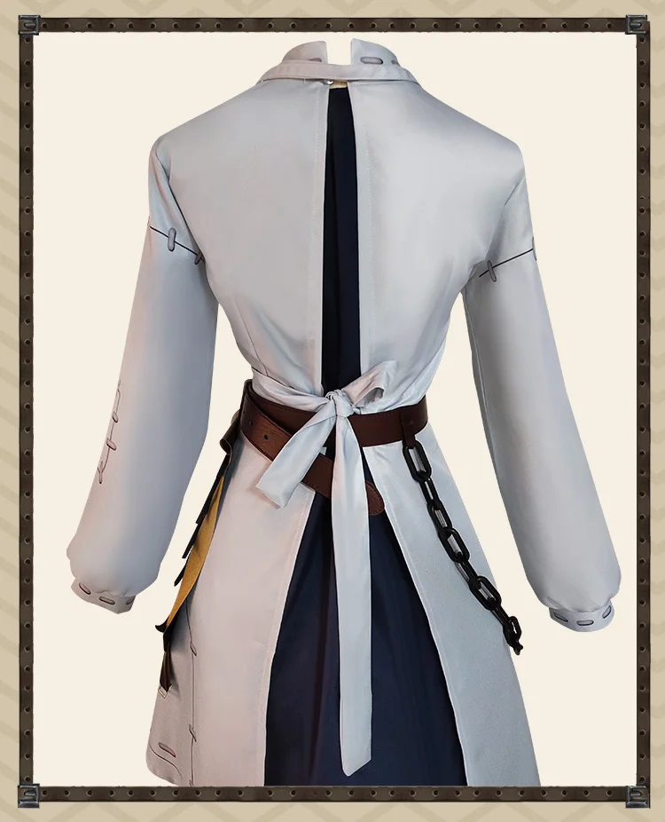 Identiteit V Psycholoog Dr. Ada Mesmer Cosplay Kostuum Originele Huid Jurk Outfit Volledig Set Uniform Halloween Feestpak Voor Meisje