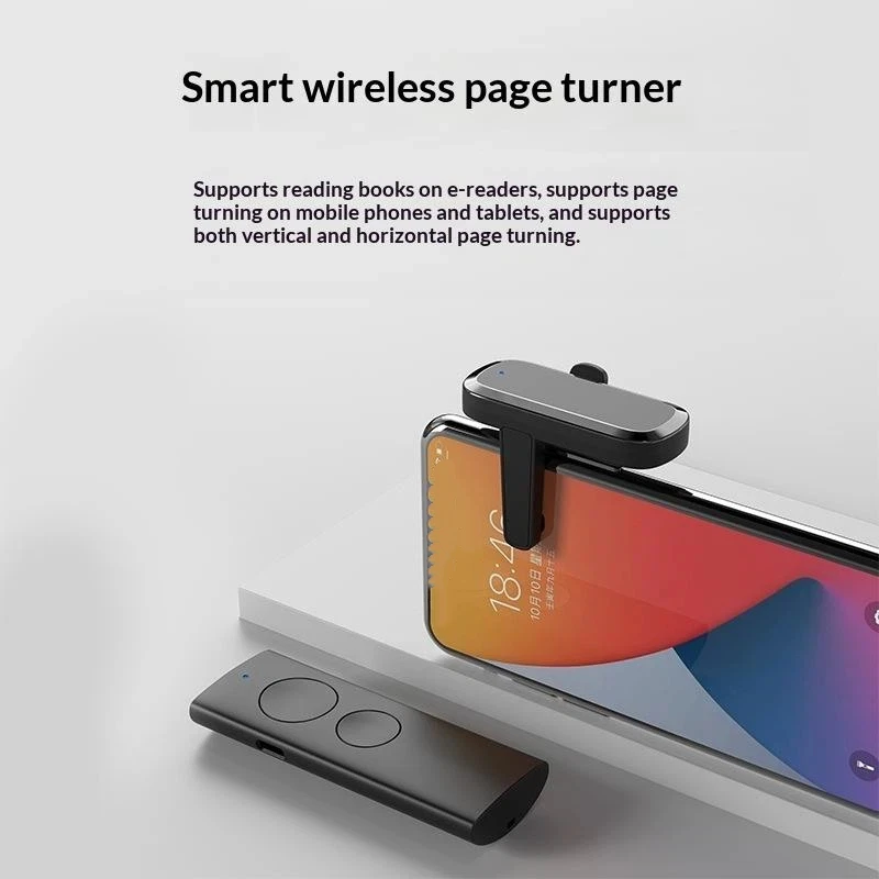 Portable Wireless Page Flipping Clicker Easy Operation: Bluetooth Remote Ebook Reader Phones Tablets Reading