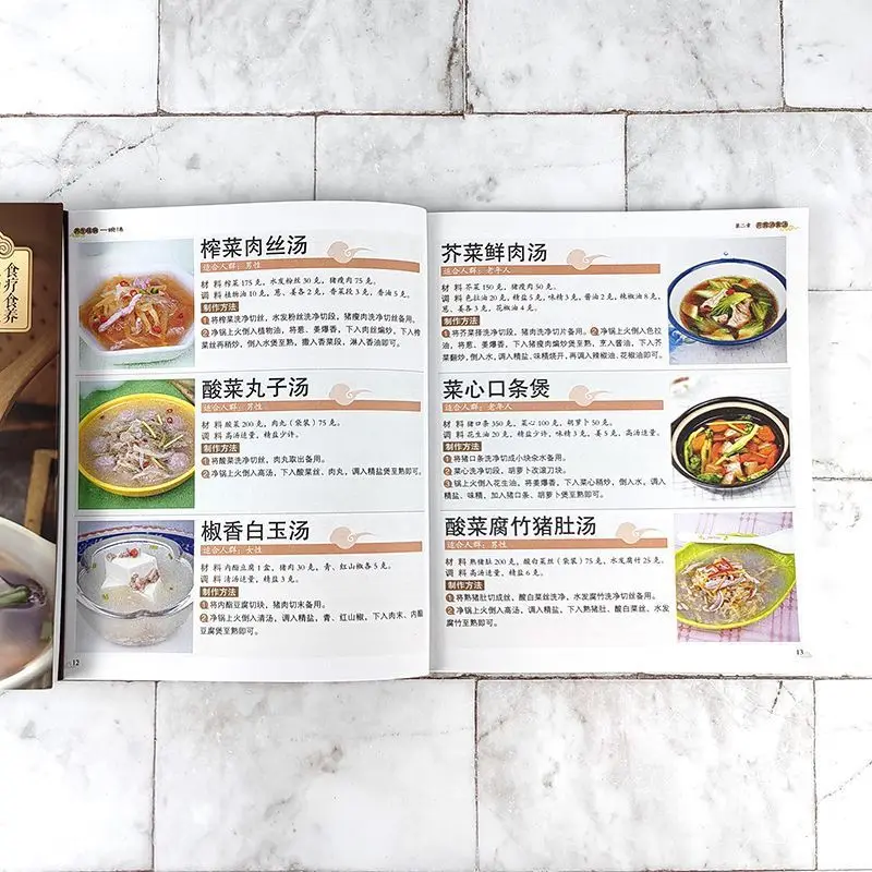 スープ療法のレシピ本、家庭用として実用的、学びやすく科学的にマッチングされています。