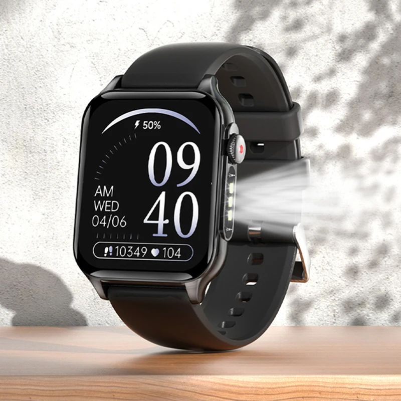 

2025 New P6 max SmartWatch Men Women 1.96" LED Flashlight Smartwatch with IP68 waterproof 100+ Sports Modes For XIAOMI HUAWEI