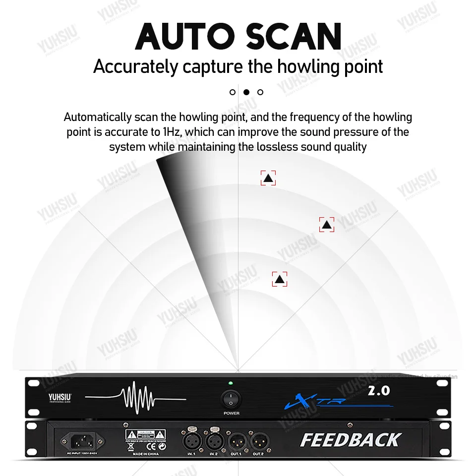 Imagem -03 - Professional Feedback Destroyer Anti-howling Ktv Microfone Frequency Shifter em Out Performance Stage Conference Automático