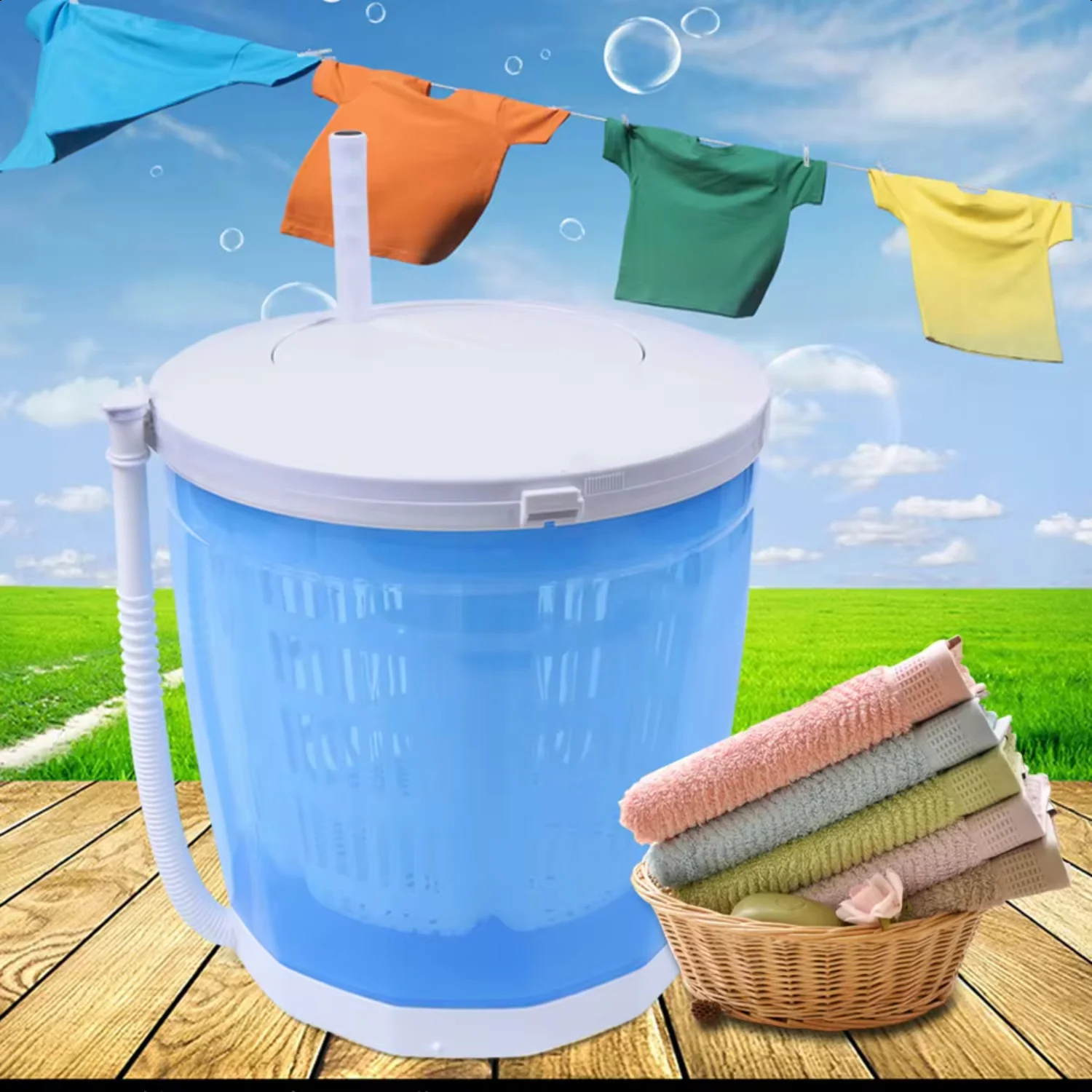 Portable Mini Traveling Outdoor Compact Washer Spin Dryer