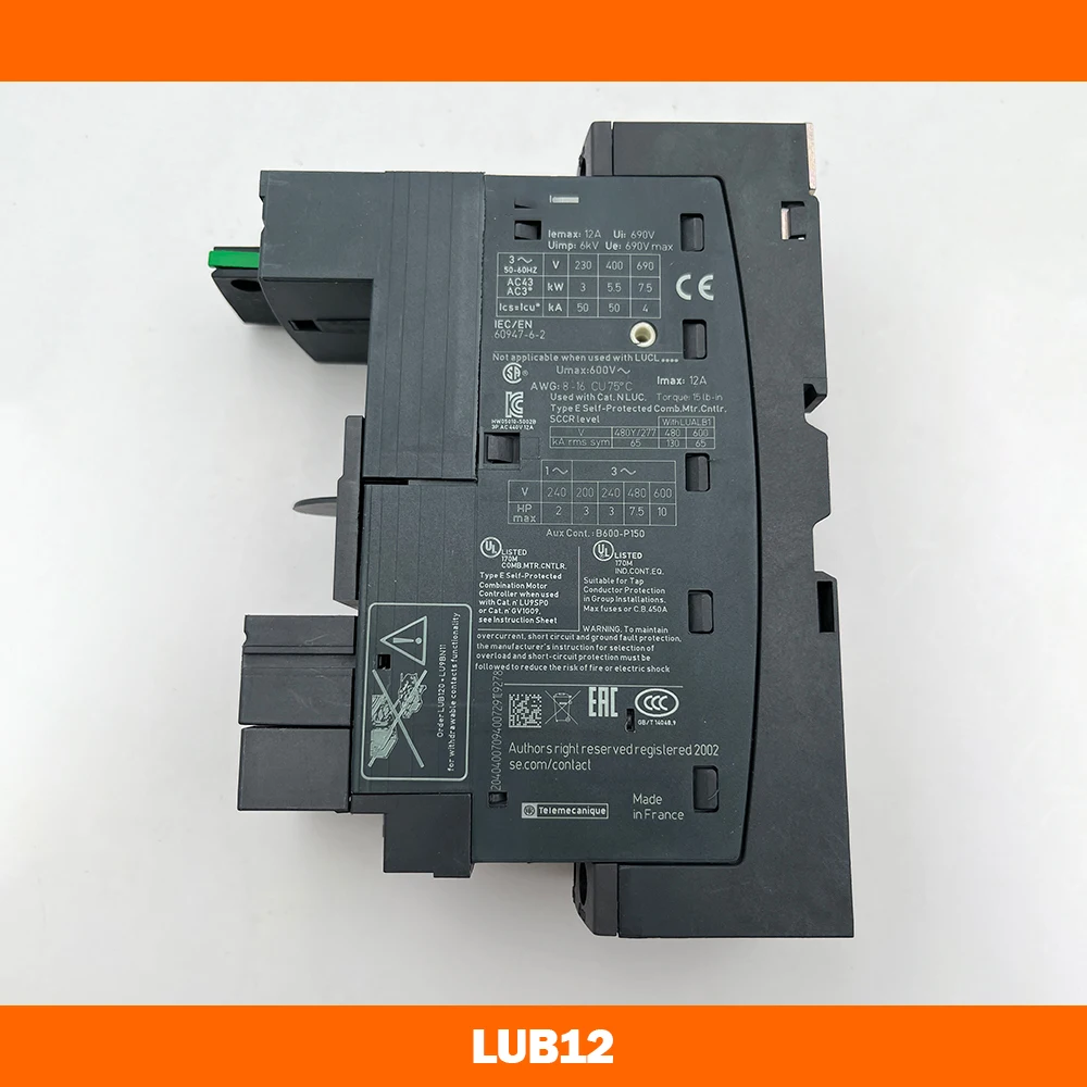 For Schneider Motor Protection Standard Power Base 12A LUB12