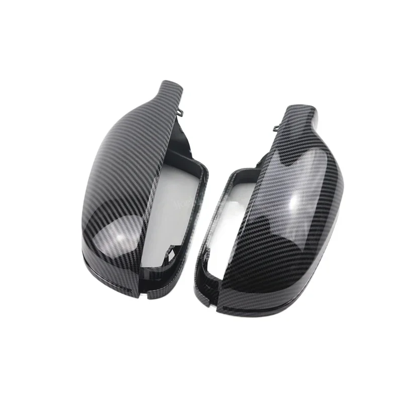 for Audi A3 A4 A5 A6 A8 Q3 SQ3 S4 S5 S6 S8 RS3 RS4 RS5 B8 B8.5 8P Carbon Fiber Look Black Mirror Cover Rearview Side Mirror Cap