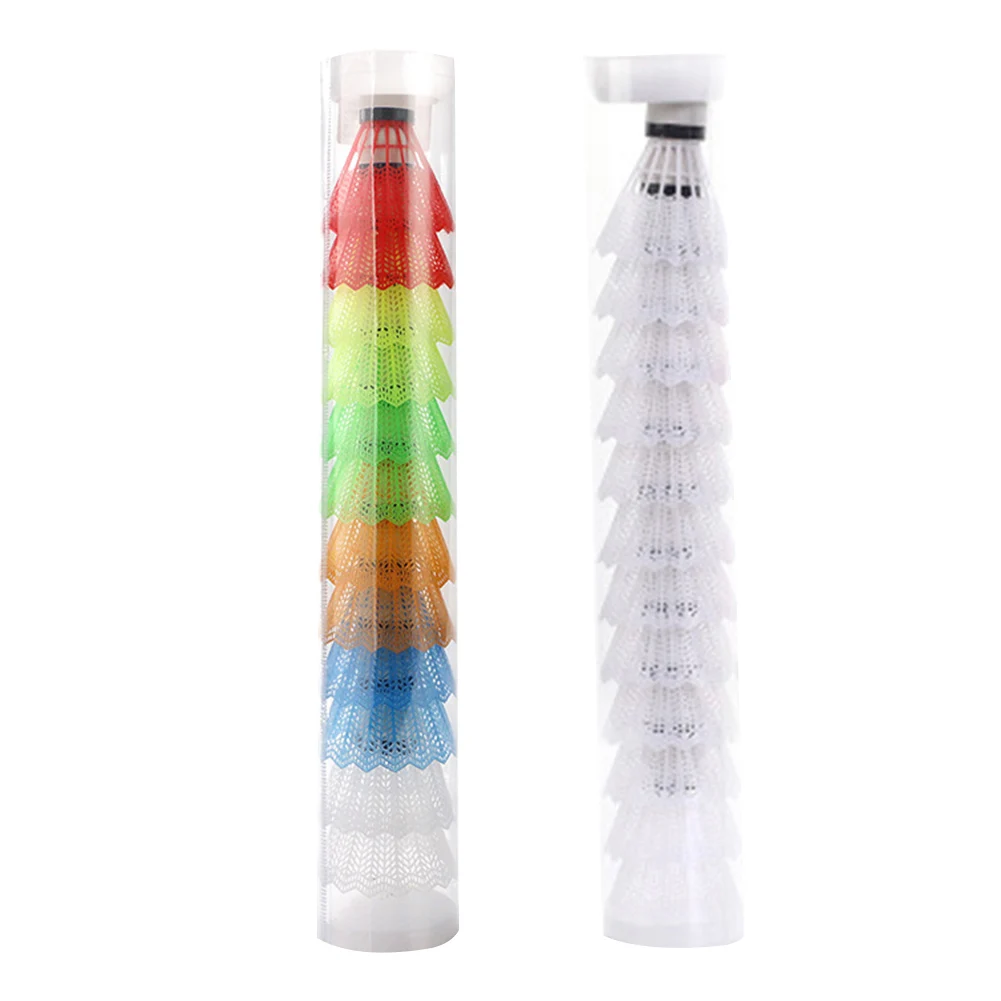 12pcs Plastic Badminton for Hitting Practice Lightweight Badminton for Practice Badminton for Training for Kids Entertainment