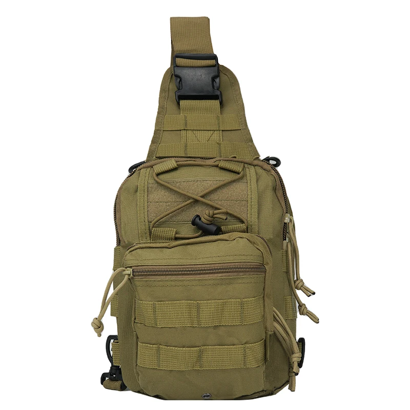 Tactical Chest Bag, Hunting Sling Backpack, Camouflage Military, Camping, Climbing, Hiking, Edc Molle, Shoulder Pack, 600D