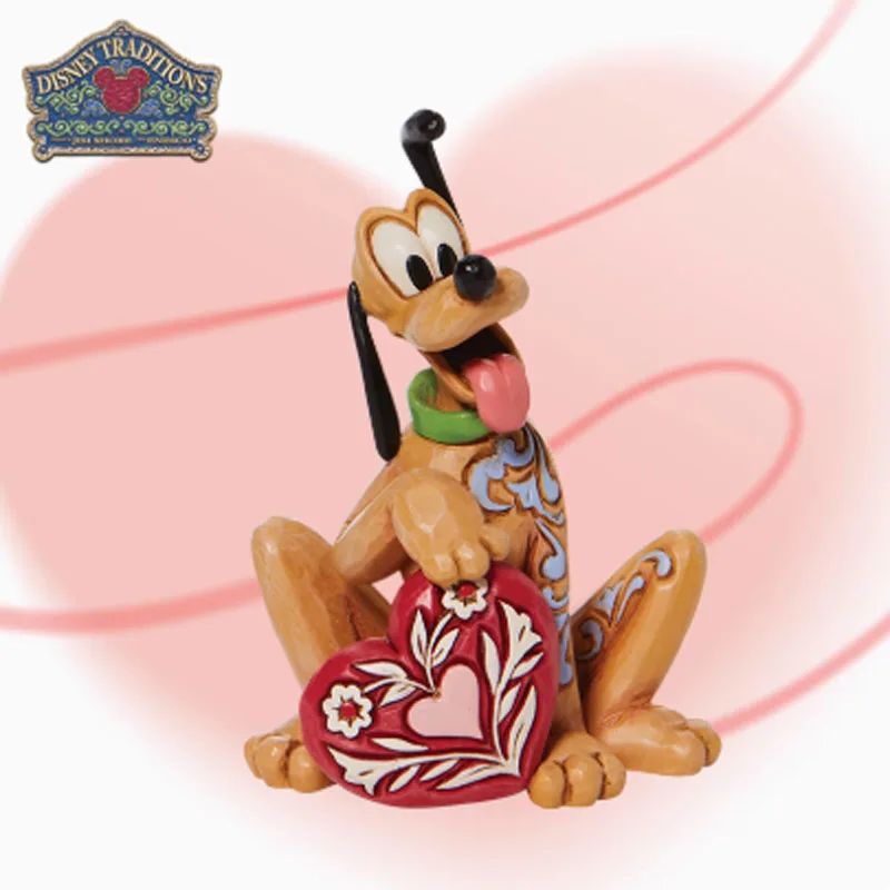 Disney – Kit de Garage Original, cœur d'amour, Marie Cat & Love, figurines d'action Pluto sur le thème, jouets pour garçons, modèle cadeau, ornements