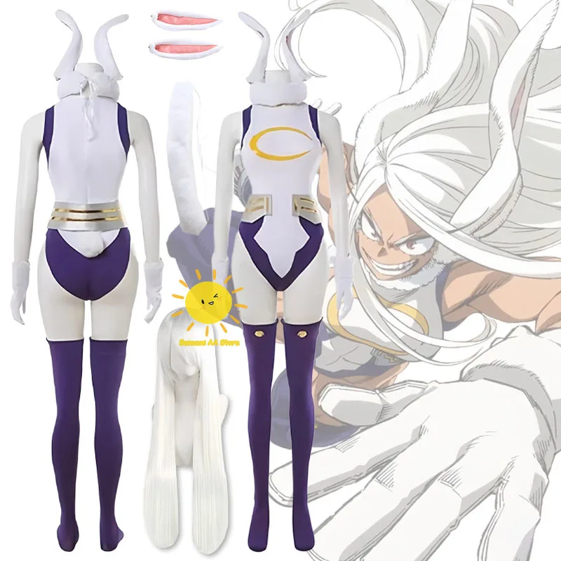 

Anime Rabbit Hero Mirko Cosplay My Hero Academia Cosplay Costumes Bodysuit Tail Gloves Mirko Suits Wig Halloween Cos Adult Women
