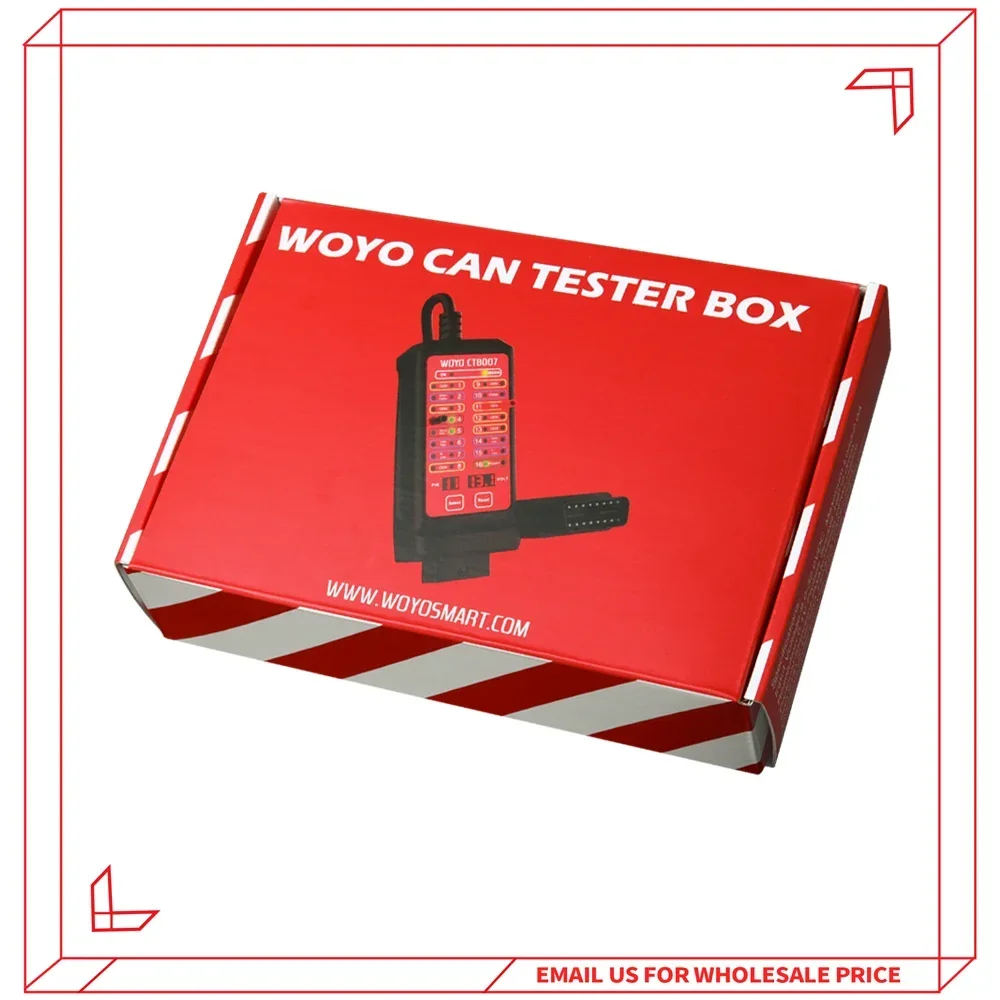 WOYO CTB007 OBD2 CAN Tester Box 12V 24V Car Breakout Box 16Pin Power Probe OBD Automotive On-Board Diagnostic Tools