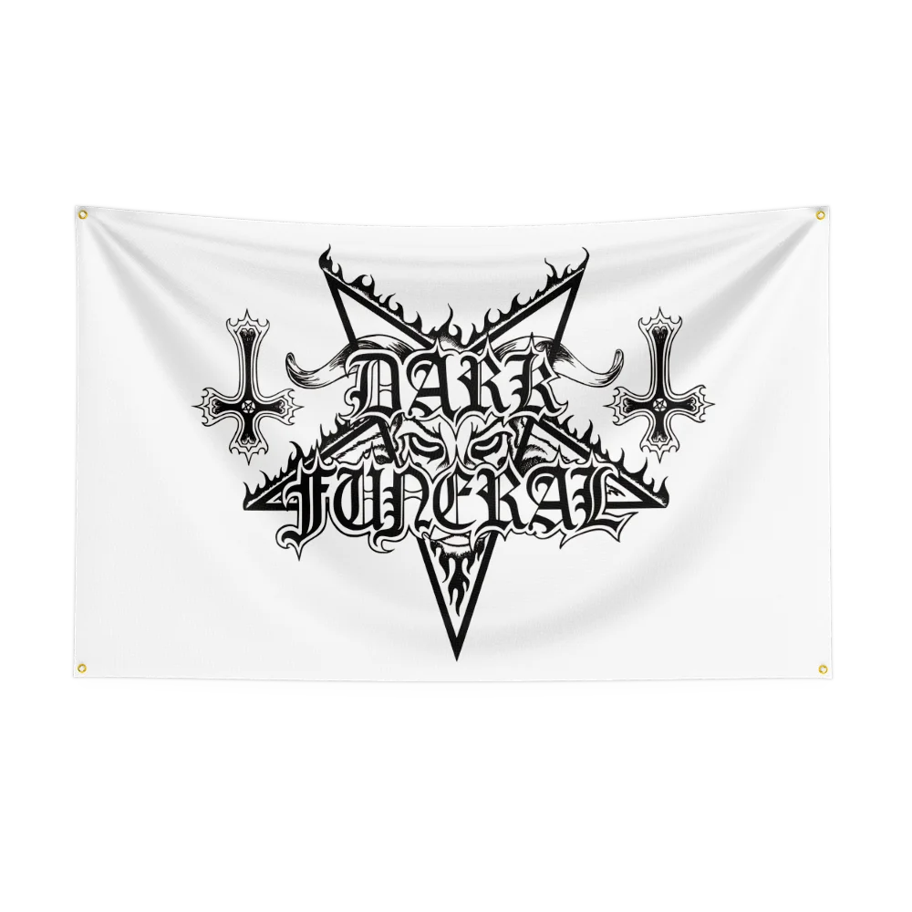 3x5 Ft Heavy Rock Band D-Dark Funerals Flag Polyester Digital Printing Banner for Bedroom Wall Art Out Door Tapestry Decora - Image 3