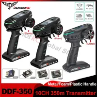 DUMBORC DDF-350 10CH 10 Channel Transmitter with Receiver X10F P4FM X6DC Gyro 2.4G Digital Radio Remote Controller Metal Handle