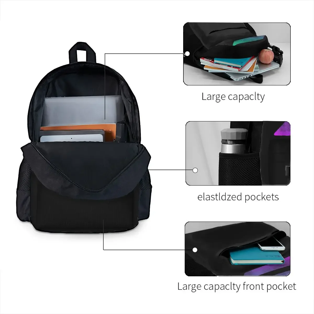 Solana Cryptocurrency-mochila Solana SOL para niños y niñas, mochila escolar de dibujos animados para estudiantes, bolso de hombro para ordenador portátil