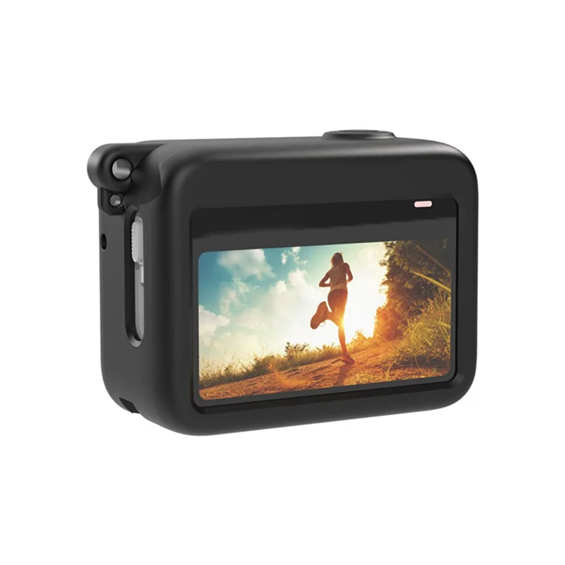 FULL-For Insta360 GO 3 親指カメラ充電ケース シリコン保護ケース 滑り止め 落下防止 多機能 レッド