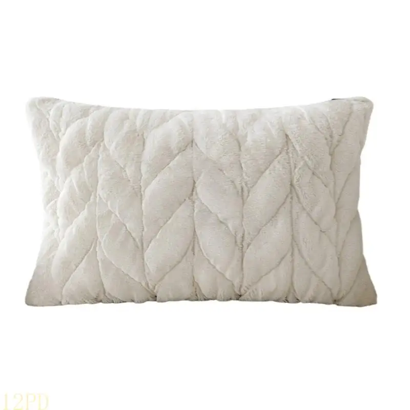 12PD Comforting Corduroy Cushions Cover Sleeve Soft Throw Pillow Case Home Accent