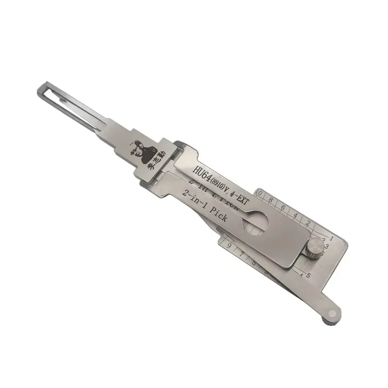 Original LISHI HU64 (8910) V.4 EXT 2-in-1 Schlossöffner-Decoder und Auto-Türöffner Zündschloss-Schlosserwerkzeug mit Seitenfräse – Detail 1