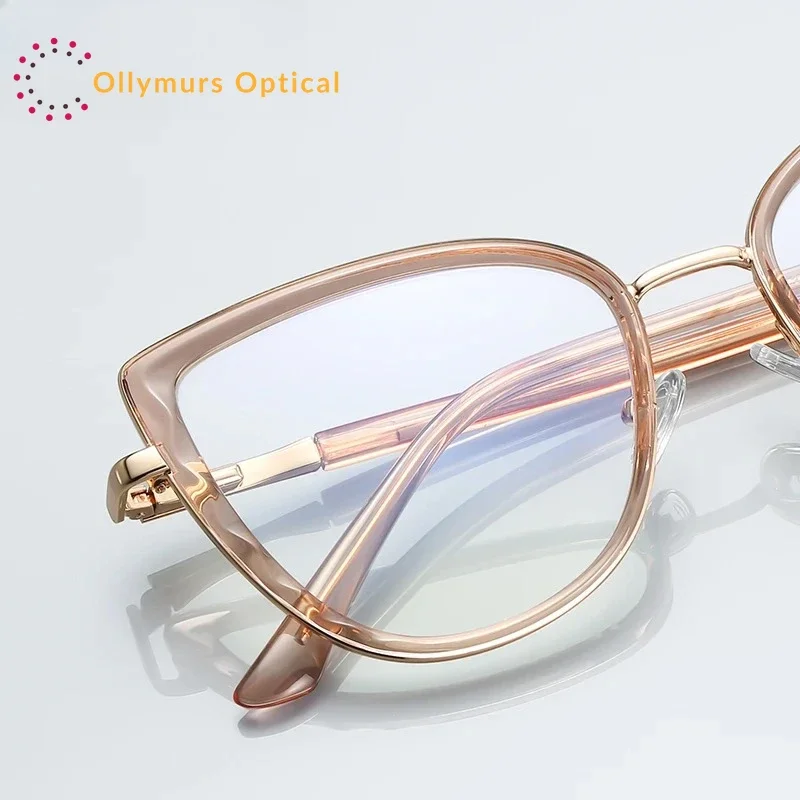 

XUKA New Reading Anti-BlueDesign Light Women's Customizable PrescriptionGlasses Simple Cat's Eye Fashion Photochromic