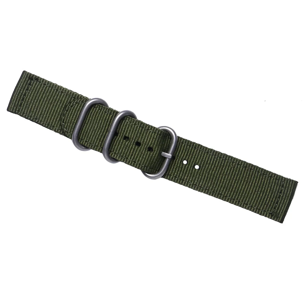 22Mm Nylon Watch Band Stainless Steel Buckle Strong Durability Sleek Modern Look Watch Strap for Active Lifestyle Army