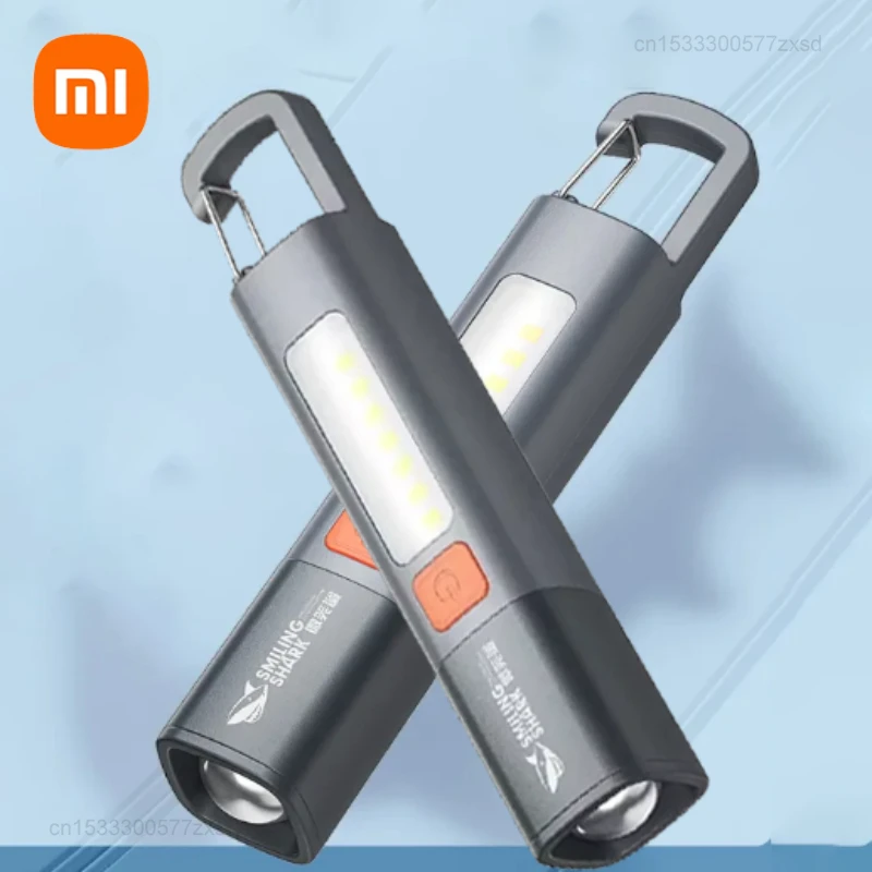 

Xiaomi Outdoor Flashlight Portable Strong Lights Variable Focus with Floodlight Side Light Long Range USB Rechargeable LED Lamp