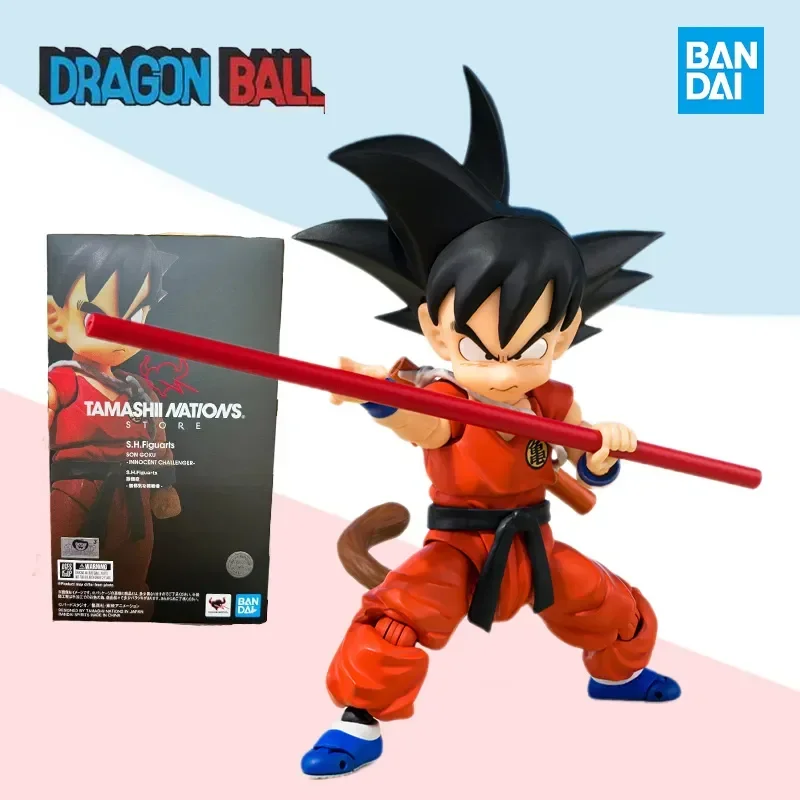 

Bandai S.H.Figuarts SHF Dragon ball TNST Limited SON GOKU INNOCENT CHALLENGER action anime model kit finished toy gift for kids