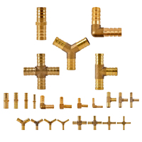 For 6mm 8mm 10mm 12mm Hose Copper Pagoda Water Tube Fittings Brass Barb Pipe Fitting Elbow Tee Cross Brass Connector