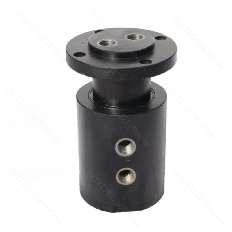 High Pressure Hydraulic Rotary Joint, 2-Way Carbon Steel 360° Universal Rotation, Heavy Duty Industrial Equipment Spare Part